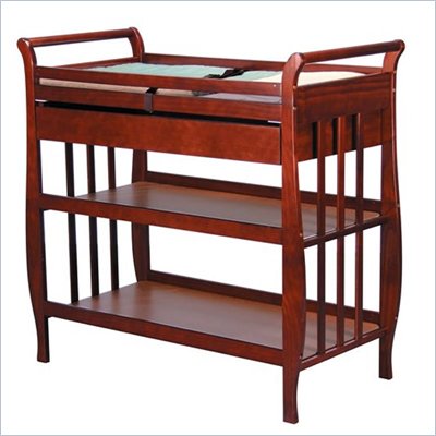 DaVinci Emily Pine Wood Changing Table with Drawer in Cherry