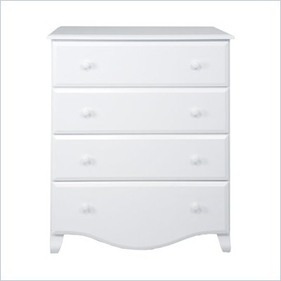 DaVinci Emily 4 Drawer Chest in White Finish