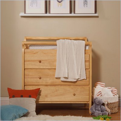 DaVinci Emily Pine Wood 3-Drawer Changing Table in Natural