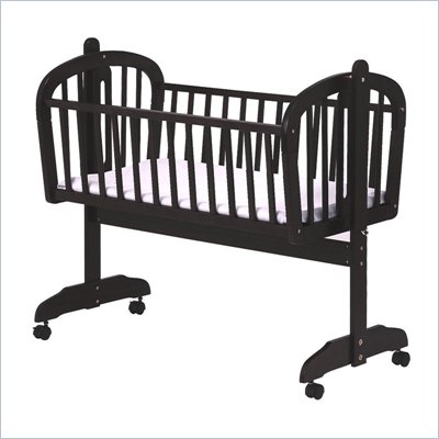 DaVinci Futura Wood Baby Cradle in Ebony