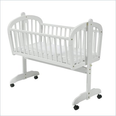 DaVinci Futura Wood Baby Cradle in White