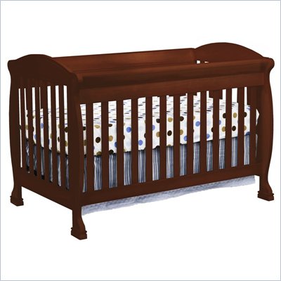 DaVinci Jacob 4-in-1 Convertible Crib in Cherry Including Toddler Rails