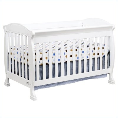 DaVinci Jacob 4-in-1 Convertible Crib in White Including Toddler Rails