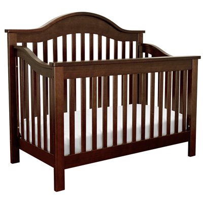 DaVinci Jayden 4-in-1 Convertible Wood Baby Crib w/ Toddler Rail in Espresso