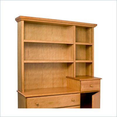 DaVinci Kalani Combo Wood Dresser Hutch in Honey Oak
