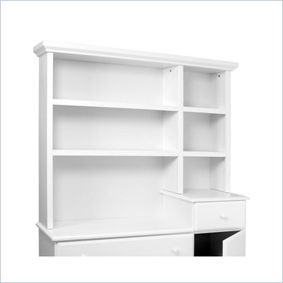 DaVinci Kalani Combo Wood Dresser Hutch in White