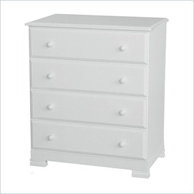 DaVinci Kalani 4 Drawer Chest in White Finish
