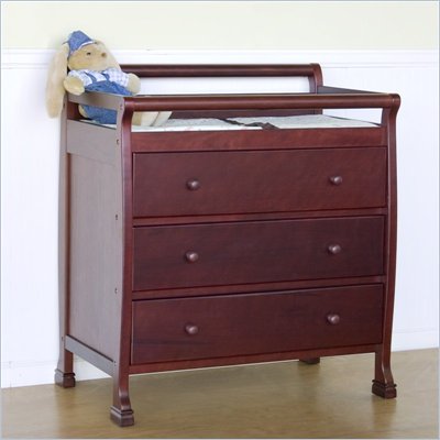 DaVinci Kalani Pine Wood 3-Drawer Changing Table in Cherry