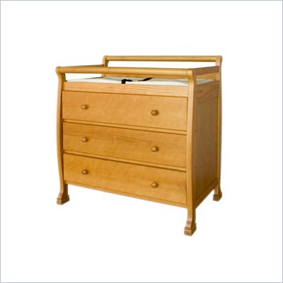 DaVinci Kalani Pine Wood 3-Drawer Changing Table in Honey Oak