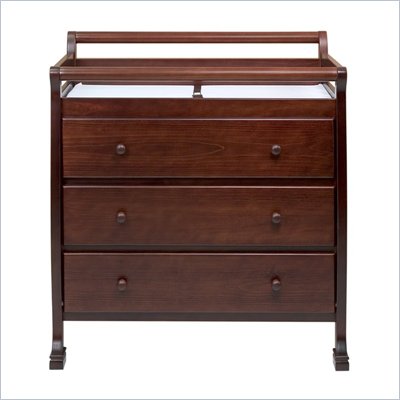DaVinci Kalani Pine Wood 3-Drawer Changing Table in Espresso