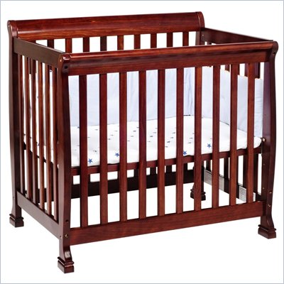 DaVinci Kalani Convertible Mini Wood Crib in Cherry Finish