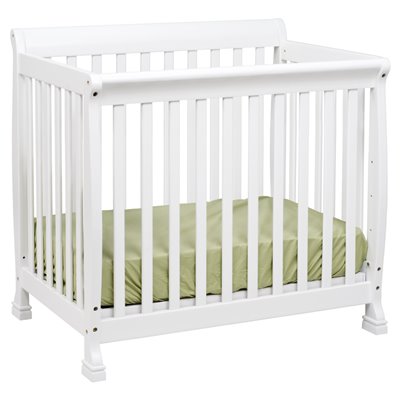 DaVinci Kalani Convertible Mini Wood Crib in White Finish