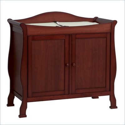 DaVinci Parker 2-Door Wood Changing Table in Cherry