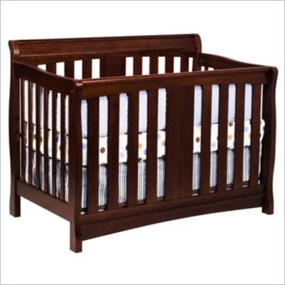 DaVinci Rowan 4-in-1 Convertible Crib in Cherry Including Toddler Rails