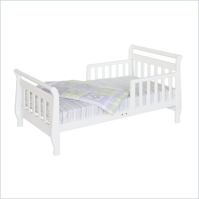 DaVinci Wood Sleigh Toddler Bed  in White