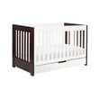 ADD TO YOUR SET: Babyletto Mercer 3 in 1 Convertible Wood Crib in Two-tone Espresso/White