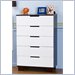 Babyletto Modo 5-Drawer Wood Chest in Two-Tone Espresso/White