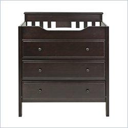 Babyletto Newhaven 3-Drawer Wood Changer in Dark Chocolate