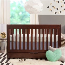 Babyletto Mercer 3-in-1 Convertible Wood Crib Set in Espresso