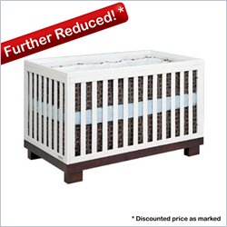 Babyletto Modo 3-in-1 Convertible Wood Crib Set in Espresso/White
