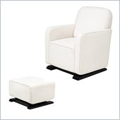 Babyletto Kyoto Glider and Ottoman in Ecru