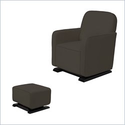 Babyletto Kyoto Glider and Ottoman in Slate