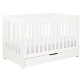 Babyletto Mercer 3 in 1 Convertible Wood Baby Crib in White