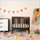 Babyletto Grayson Mini Crib with Pad in Espresso 