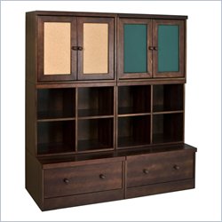Babyletto 6-Piece Storage Cupboard, Cubbies and Drawer in Espresso