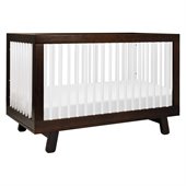 Babyletto Hudson 3-in-1 Convertible Crib in Two-Tone Espresso & White