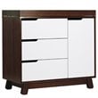 ADD TO YOUR SET: Babyletto Hudson Changer Dresser in Two-Tone Espresso and White