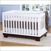 Babyletto Modo 3 in 1 Crib in Espresso and White with Mattress