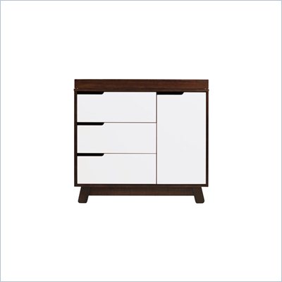 Babyletto Hudson Changer Dresser in Two-Tone Espresso and White