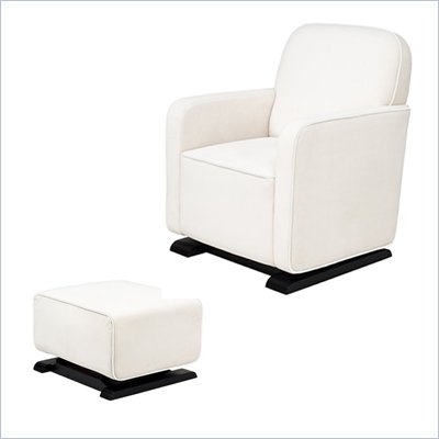 Babyletto Kyoto Glider and Ottoman in Ecru