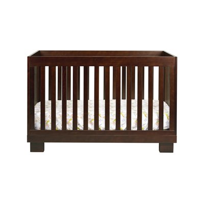 Babyletto Modo 3 in 1 Convertible Wood Crib with Toddler Rail in Espresso