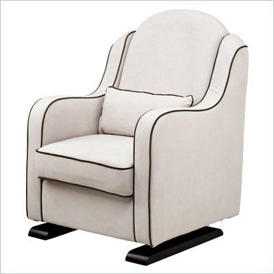 Babyletto Nara Glider in Ecru with Mocha