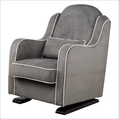 Babyletto Nara Glider in Slate with Ecru