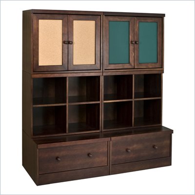 Babyletto 6-Piece Storage Cupboard, Cubbies and Drawer in Espresso