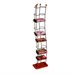 Atlantic Inc Wave 74 DVD Storage Tower in Black and Cherry