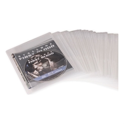 Atlantic Movie Sleeves For CD DVD or Blu-Ray 25 Pack In Clear