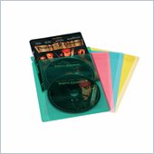 Atlantic Inc 20 Colored Blue Red Yellow Green Movie or Game Sleeves in Five Colors