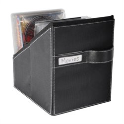 Atlantic Media Living Movie Bin With 36 Sleeves Leather Look