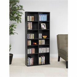 Atlantic Oskar Media Cabinet 464 CD or 228 DVD in Espresso by Atlantic Inc