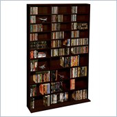 Atlantic Oskar 1080 Media Tower Wood Cabinet In Espresso