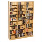 Atlantic Oskar 1080 Media Tower Wood Cabinet In Maple