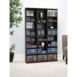 Atlantic Inc Oskar Media Cabinet in Espresso