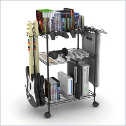 Atlantic Inc Three Tier Game Cart In Black