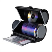 Atlantic Inc Disc Manager 80 Disc Storage in Black
