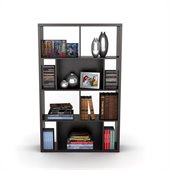 Atlantic Inc Monaco Book / Display Case In Espresso