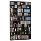 Atlantic Inc Oskar 1080 CD 504 DVD Multimedia Storage Tower in Espresso